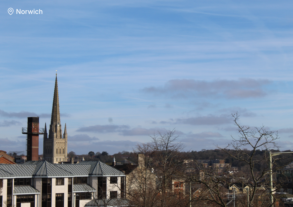 2027 Norfolk calendar - Norwich Cathedral photograph